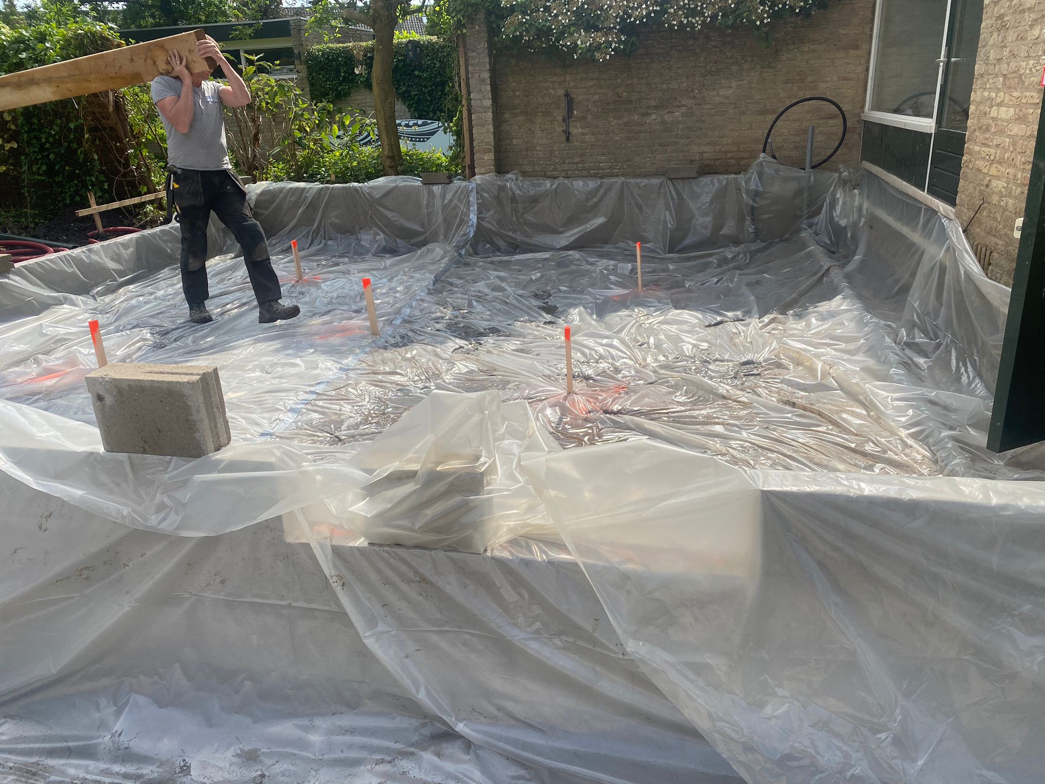 Plastic folie voor het schuimbeton | Bull Schuimbeton