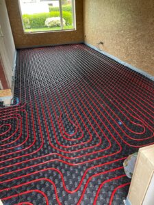 Vloerverwarming gemonteerd | Bull Schuimbeton